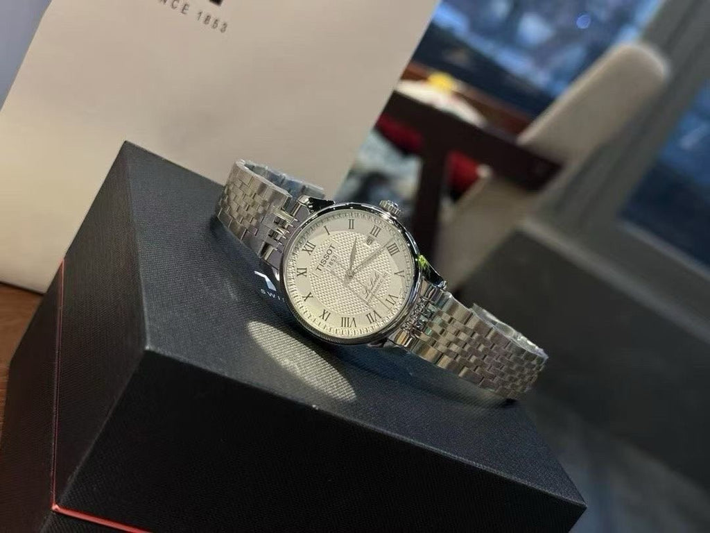 Tissot White Dial Bracelet Watch — hero