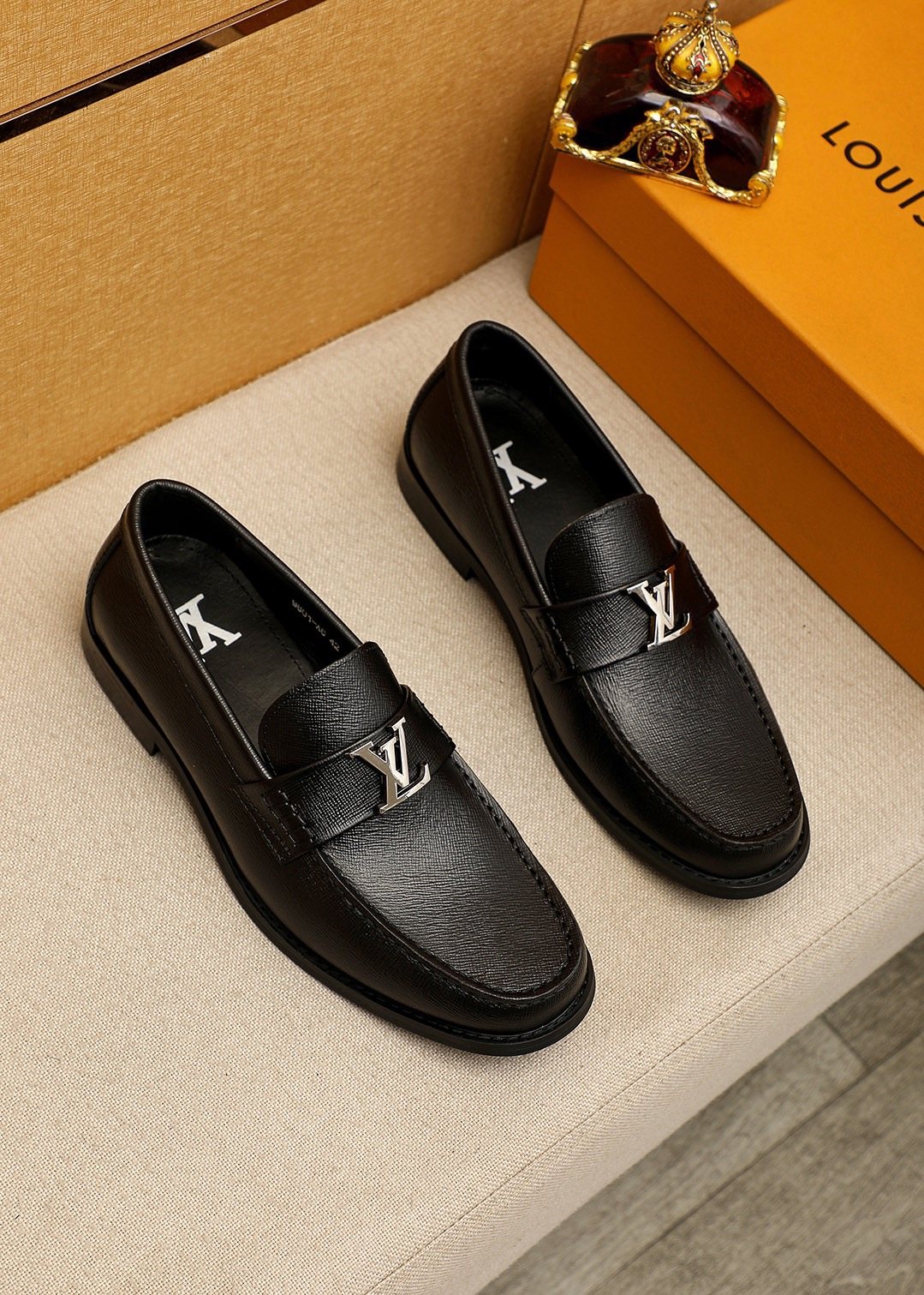 Louis Vuitton Black Hardware Loafers — hero