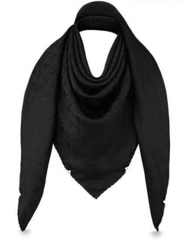 Black Draped Shoulder Wrap — hero