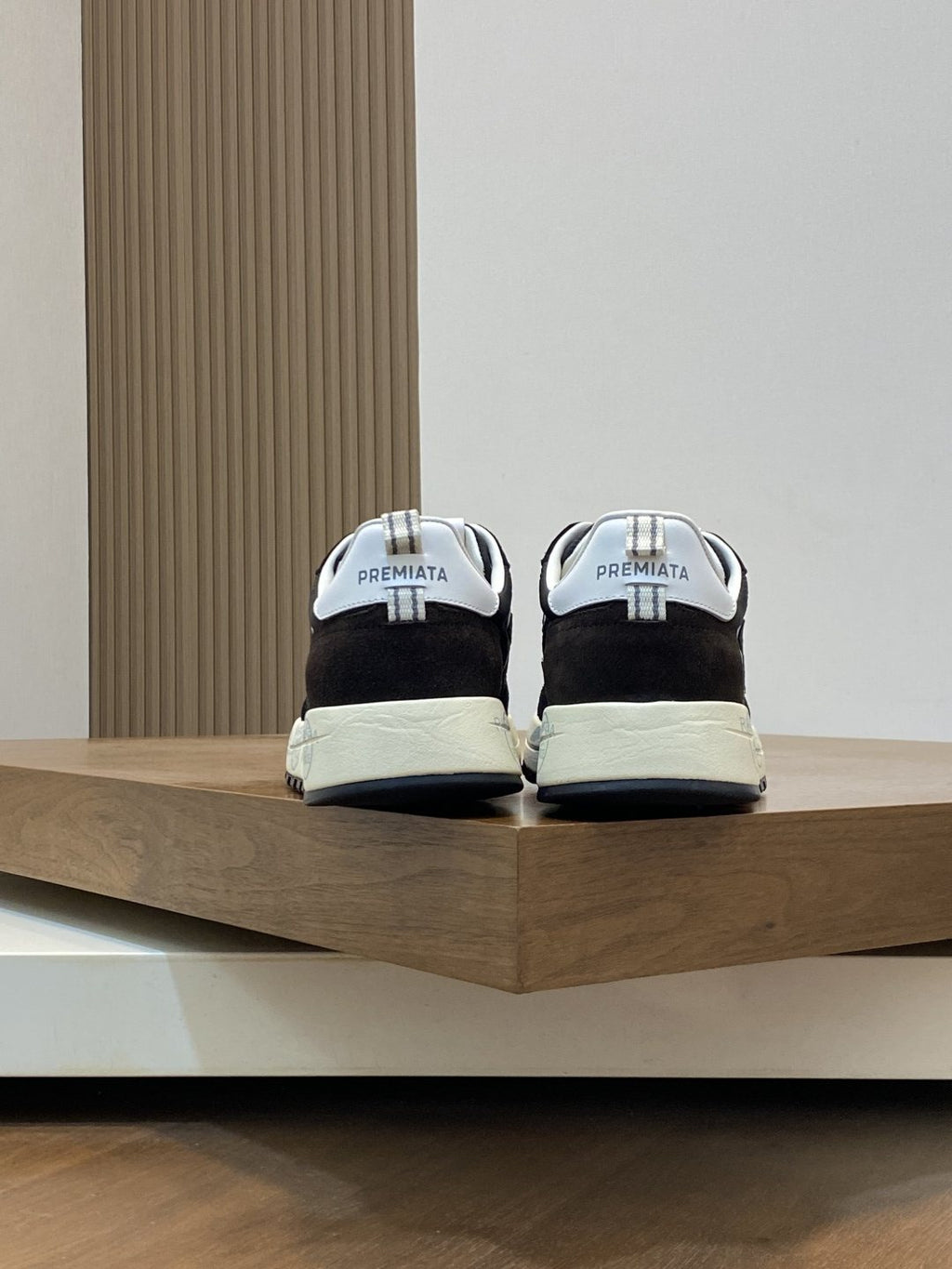 PREMIATA Suede Mesh Low-Top Sneakers — back