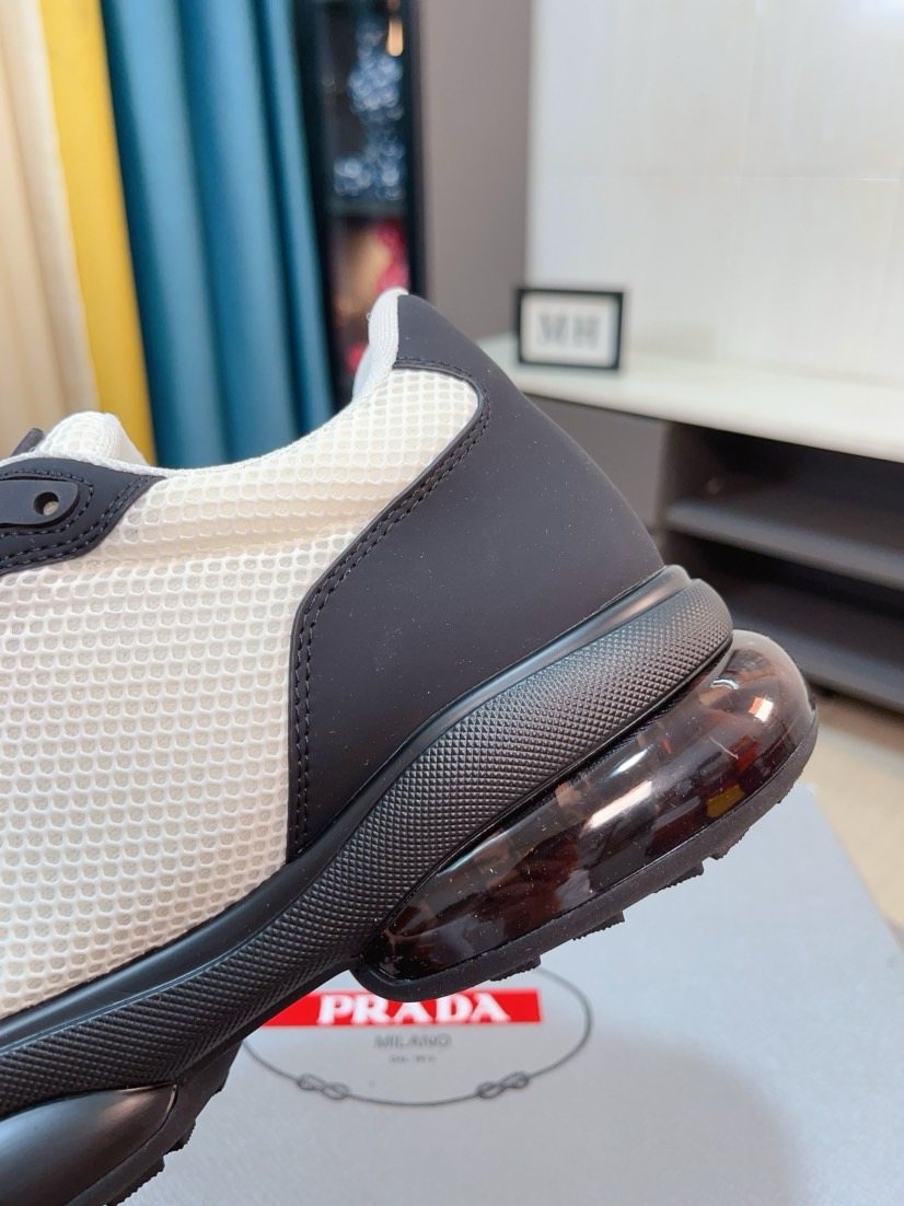 Prada Mesh Panel Men’s Sneakers — detail