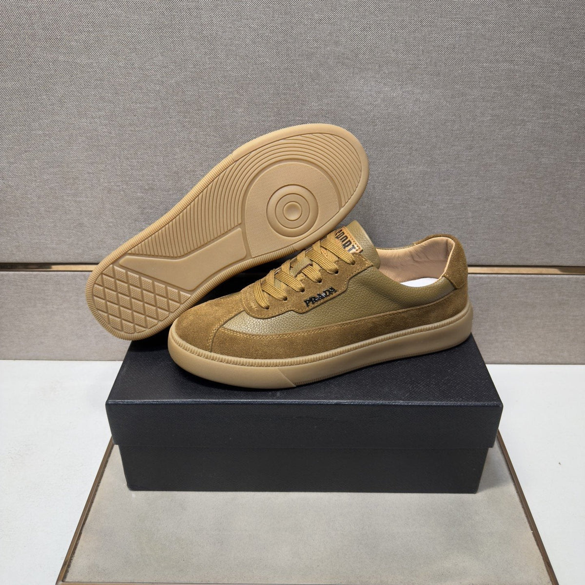 Prada Logo Low-Top Sneakers — back