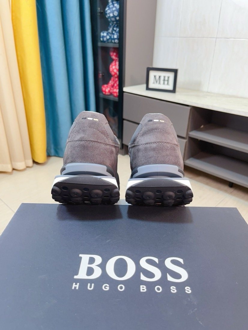 Hugo Boss Layered Low-Top Sneakers — front